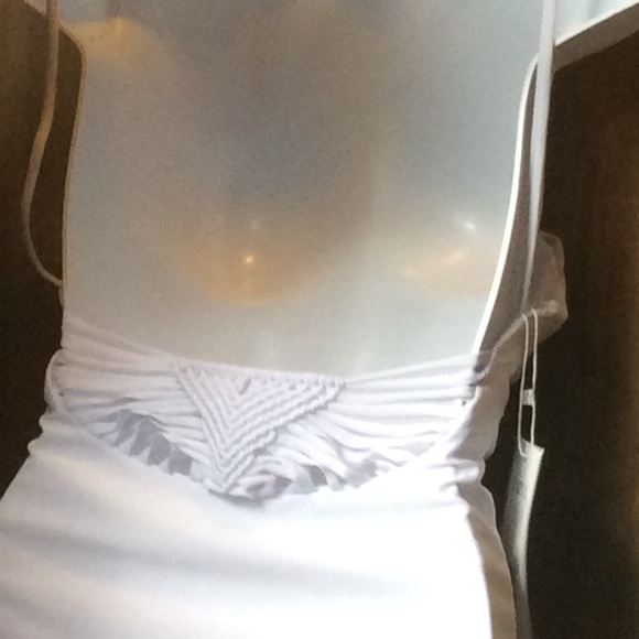 Zaful white one piece swim. NWT sz small - Picture 3 of 4